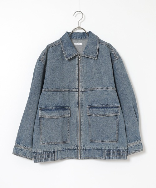 Honeys（ハニーズ）の「ゆるＧジャン（デニムジャケット・レディース・グレー/インディゴブルー/ブルー系その他・L/LL/M）」の21枚目の写真