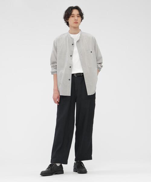 MHL.（エムエイチエル）の「FADED WOOL LINEN TWILL（その他パンツ・メンズ・ブラック・SMALL/MEDIUM/LARGE）」の5枚目の写真