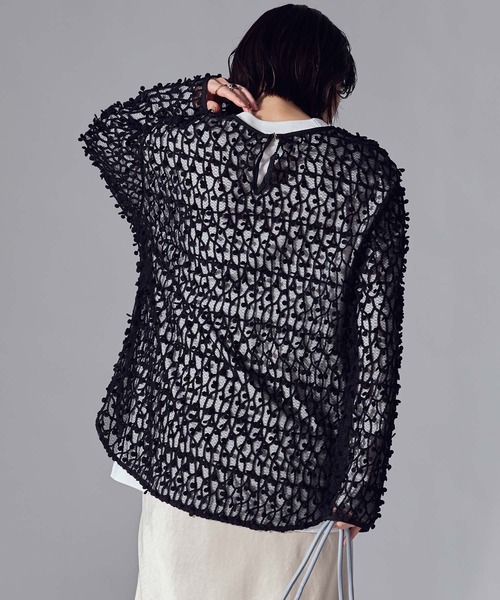 Gready Brilliant(グレディブリリアン)の「ドット刺繍レースクルー(シャツ/ブラウス・レディース・アイボリー/ブラック・FREE)」の21枚目の写真