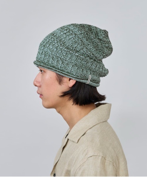 OVERRIDE（オーバーライド）の「OVERRIDE  OGC MARLED LOOSE BEANIE / オーバーライド（ニットキャップ/ビーニー・メンズ・グリーン/ブルー/ブラック・57~59cm）」の9枚目の写真