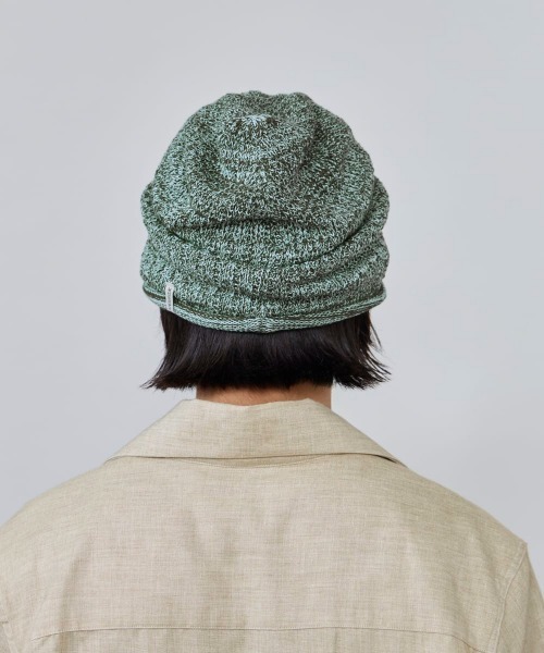 OVERRIDE（オーバーライド）の「OVERRIDE  OGC MARLED LOOSE BEANIE / オーバーライド（ニットキャップ/ビーニー・メンズ・グリーン/ブルー/ブラック・57~59cm）」の10枚目の写真