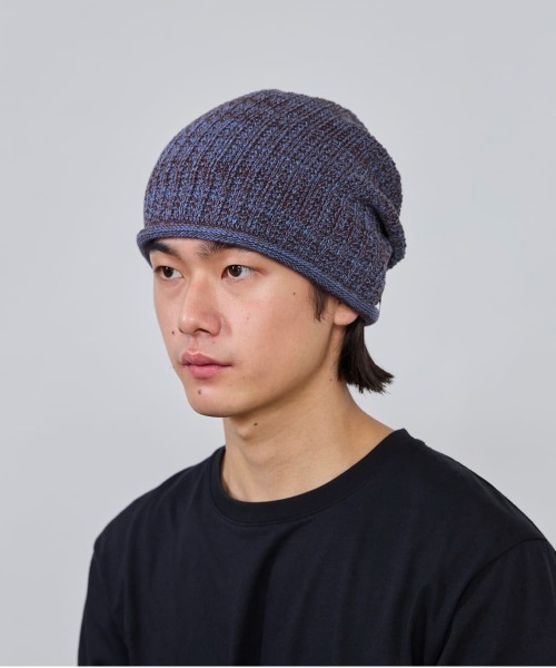 OVERRIDE（オーバーライド）の「OVERRIDE  OGC MARLED LOOSE BEANIE / オーバーライド（ニットキャップ/ビーニー・メンズ・グリーン/ブルー/ブラック・57~59cm）」の14枚目の写真
