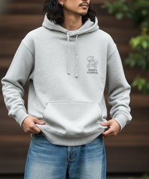 BANKS（バンクス）の「HOODIE/BANKS JOURNAL/バンクスジャーナル バッグプリント ロゴプリント プルオーバーパーカー（パーカー）」