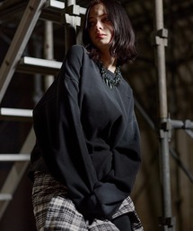 ERAR | 【ERAR】ヴィンテージライクハイダメージワッフルクルーネックロンT(Tシャツ/カットソー)