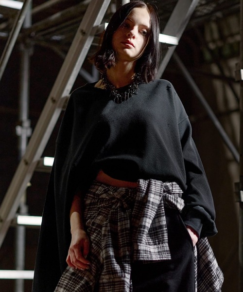 ERAR（エラー）の「【ERAR】ヴィンテージライクハイダメージワッフルクルーネックロンT（Tシャツ/カットソー・メンズ・ブラック/ホワイト・S/M/L/XL）」の15枚目の写真