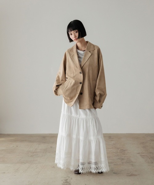 LOWRYS FARM（ローリーズファーム）の「レースボリュームスカート 661784（スカート・レディース・ホワイト/ブラック・FREE）」の6枚目の写真