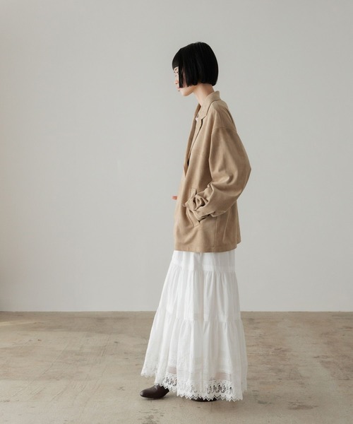 LOWRYS FARM（ローリーズファーム）の「レースボリュームスカート 661784（スカート・レディース・ホワイト/ブラック・FREE）」の7枚目の写真