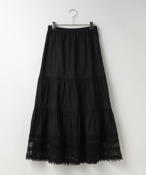 LOWRYS FARM（ローリーズファーム）の「レースボリュームスカート 661784（スカート・レディース・ホワイト/ブラック・FREE）」の3枚目の写真