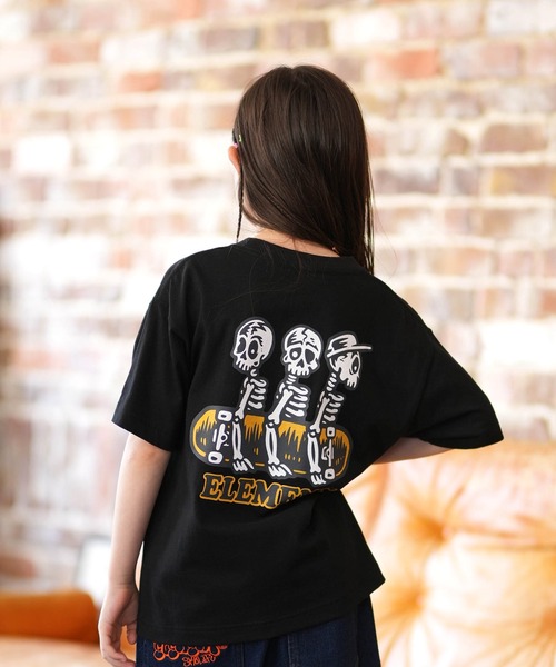 ELEMENT（エレメント）の「ELEMENT/エレメント キッズ 半袖 Tシャツ ロゴ バックプリント BG025250（Tシャツ/カットソー・キッズ・ホワイト/ブラック/イエロー× ブルー・130cm/140cm/150cm/160cm）」の14枚目の写真