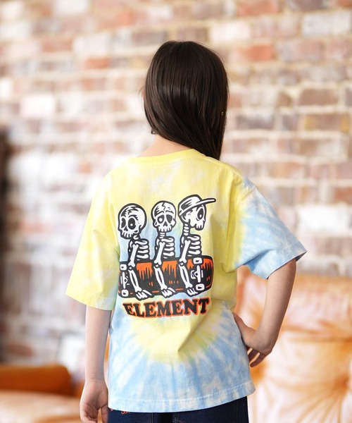 ELEMENT（エレメント）の「ELEMENT/エレメント キッズ 半袖 Tシャツ ロゴ バックプリント BG025250（Tシャツ/カットソー・キッズ・ホワイト/ブラック/イエロー× ブルー・130cm/140cm/150cm/160cm）」の20枚目の写真