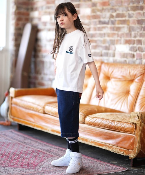ELEMENT（エレメント）の「ELEMENT/エレメント キッズ 半袖 Tシャツ ロゴ バックプリント BG025250（Tシャツ/カットソー・キッズ・ホワイト/ブラック/イエロー× ブルー・130cm/140cm/150cm/160cm）」の10枚目の写真