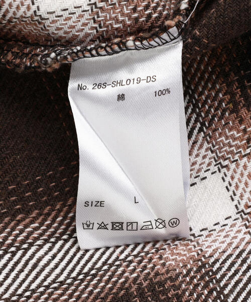 DANKE SCHON（ダンケシェーン）の「DankeSchon/ダンケシェーン/FLANNEL DAMAGE OMBRE BLEACH SHIRTS（シャツ/ブラウス・レディース・ブルー/ホワイト/レッド・L）」の12枚目の写真