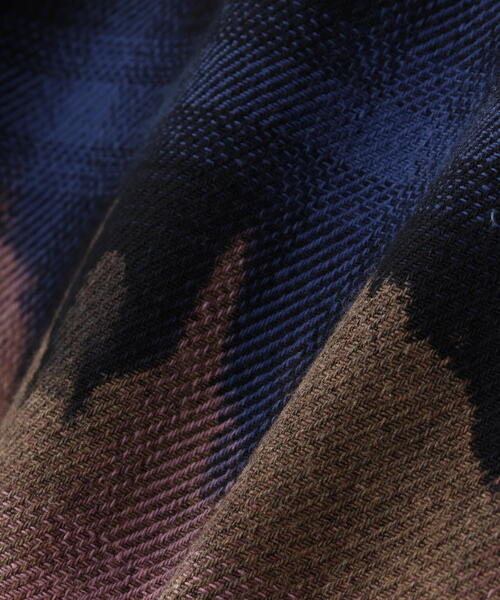 DANKE SCHON（ダンケシェーン）の「DankeSchon/ダンケシェーン/FLANNEL DAMAGE OMBRE BLEACH SHIRTS（シャツ/ブラウス・レディース・ブルー/ホワイト/レッド・L）」の21枚目の写真