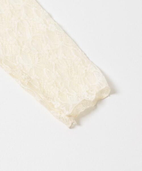 SENSE OF PLACE by URBAN RESEARCH（センスオブプレイスバイアーバンリサーチ）の「『洗濯可』フーディレースカットトップ（その他トップス・レディース・ブラック/アイボリー/ベージュ・ONE）」の12枚目の写真