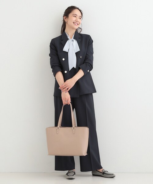 SHOO・LA・RUE（シューラルー）の「【A4】サイド配色トートバッグ（トートバッグ・レディース・アイボリー/ブラック/ブラウン系その他・00）」の19枚目の写真