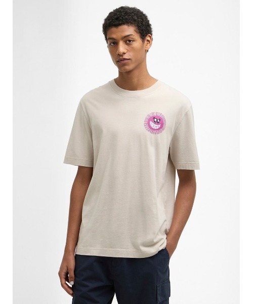 Barbour(バブアー)の「Westbury リラックス グラフィックTシャツ(Tシャツ/カットソー・メンズ・ベージュ/パープル・SMALL/MEDIUM/LARGE)」の6枚目の写真
