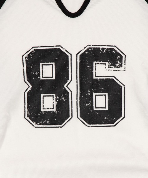 WEGO（ウィゴー）の「WEGO/【26年春夏新作】サイドドロストキーネックロンT（Tシャツ/カットソー・レディース・ブラック系その他5/ブラック/レッド・FREE）」の7枚目の写真