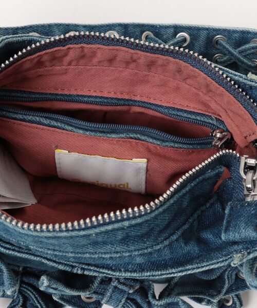 Desigual(デシグアル)の「Ribbon detail appliqué denim handbag/リボンディテール アップリケデニムハンドバッグ(ハンドバッグ・レディース・ブルー・FREE)」の8枚目の写真