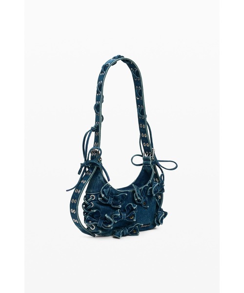 Desigual(デシグアル)の「Ribbon detail appliqué denim handbag/リボンディテール アップリケデニムハンドバッグ(ハンドバッグ・レディース・ブルー・FREE)」の10枚目の写真