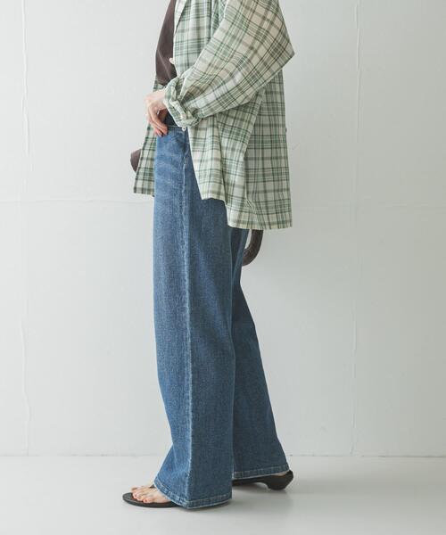 URBAN RESEARCH(アーバンリサーチ)の「『3サイズ展開』綿麻デニムストレートパンツ(デニムパンツ・レディース・ホワイト/ブルー・38/36/40)」の13枚目の写真