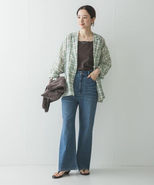 URBAN RESEARCH(アーバンリサーチ)の「『3サイズ展開』綿麻デニムストレートパンツ(デニムパンツ・レディース・ホワイト/ブルー・38/36/40)」の15枚目の写真