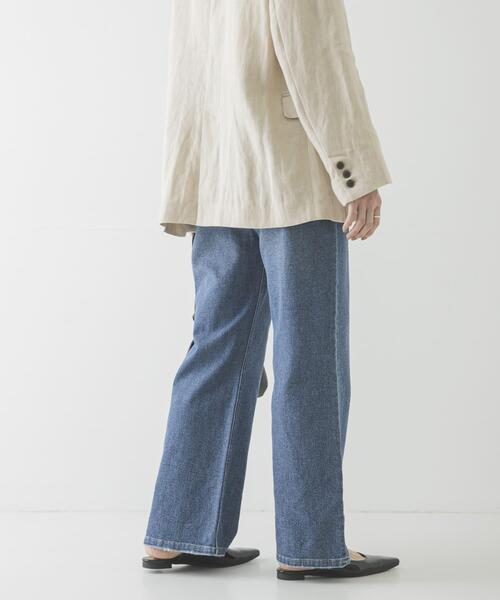 URBAN RESEARCH(アーバンリサーチ)の「『3サイズ展開』綿麻デニムストレートパンツ(デニムパンツ・レディース・ホワイト/ブルー・38/36/40)」の16枚目の写真