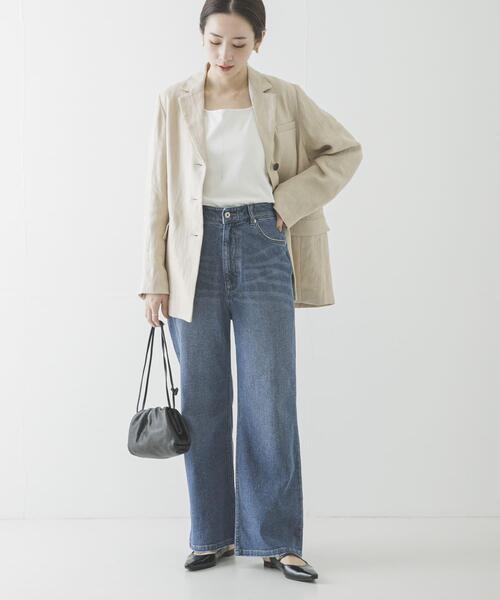 URBAN RESEARCH(アーバンリサーチ)の「『3サイズ展開』綿麻デニムストレートパンツ(デニムパンツ・レディース・ホワイト/ブルー・38/36/40)」の17枚目の写真