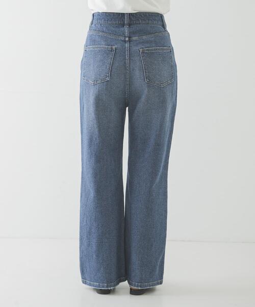 URBAN RESEARCH(アーバンリサーチ)の「『3サイズ展開』綿麻デニムストレートパンツ(デニムパンツ・レディース・ホワイト/ブルー・38/36/40)」の20枚目の写真