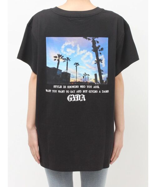 GYDA(ジェイダ)の「LA GYDA CLOUD PHOTO BIG Tシャツ(Tシャツ/カットソー・レディース・ピンク/オレンジ/ブラック/オフホワイト・FREE)」の11枚目の写真