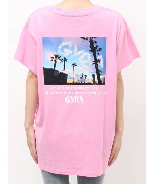 GYDA(ジェイダ)の「LA GYDA CLOUD PHOTO BIG Tシャツ(Tシャツ/カットソー・レディース・ピンク/オレンジ/ブラック/オフホワイト・FREE)」の17枚目の写真