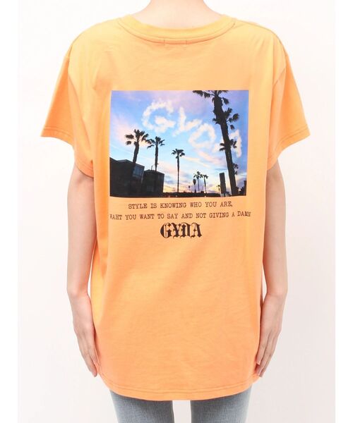 GYDA(ジェイダ)の「LA GYDA CLOUD PHOTO BIG Tシャツ(Tシャツ/カットソー・レディース・ピンク/オレンジ/ブラック/オフホワイト・FREE)」の18枚目の写真