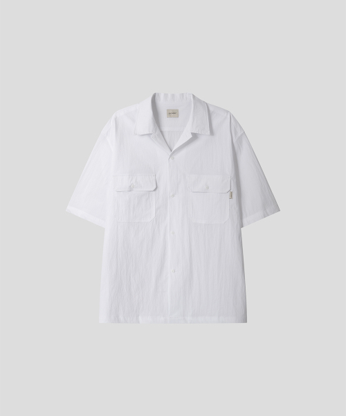 BLACK MOMENT（ブラックモーメント）の「テックポケットハーフシャツ[ホワイト]（シャツ/ブラウス・メンズ・ホワイト・MEDIUM/LARGE）」の6枚目の写真