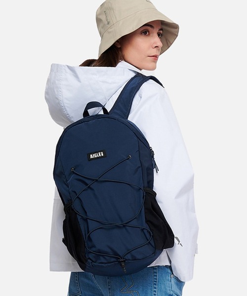 AIGLE(エーグル)の「撥水 ライト&コンパクト パッカブルバックパック 20L(バックパック/リュック・レディース・オレンジ/ホワイト/ダークネイビー/ダークブルー・FREE)」の1枚目の写真