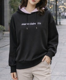 marie claire/bis UV配色カラー立体フードデザイントップス
