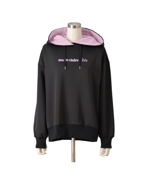 marie claire bis(マリクレール ビス)の「marie claire/bis UV配色カラー立体フードデザイントップス(パーカー・レディース・ブラック/その他・LARGE/LL/3L)」の9枚目の写真