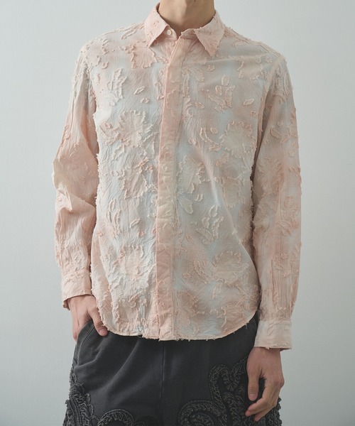 TAAKK(ターク)の「【TAAKK/ターク】Regular Shirt(シャツ/ブラウス・メンズ・ピンク/ブラック・2/3)」の1枚目の写真