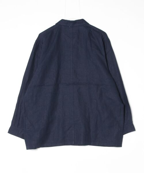 ORCIVAL（オーシバル）の「ORC COVERALL SHT（シャツ/ブラウス・メンズ・ライトグレー/ネイビー・5/4）」の3枚目の写真