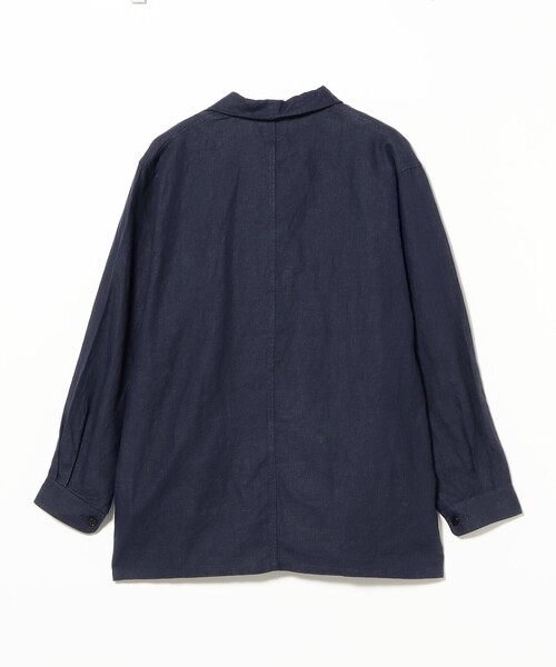 ORCIVAL(オーシバル)の「ORCIVAL / リネン カバーオール シャツ(シャツ/ブラウス・メンズ・ライトグレー/ネイビー・5/4)」の9枚目の写真