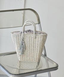 green label relaxing | 2WAY メタリック ペーパーカゴバッグ(かごバッグ)