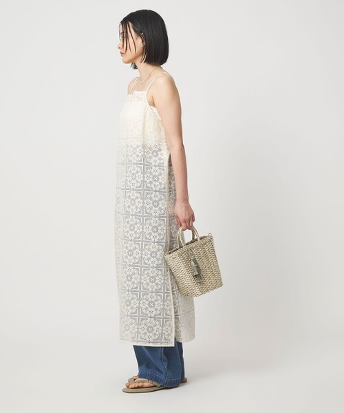 green label relaxing（グリーンレーベルリラクシング）の「2WAY メタリック ペーパーカゴバッグ（かごバッグ・レディース・ゴールド/ブラック/シルバー・FREE）」の10枚目の写真