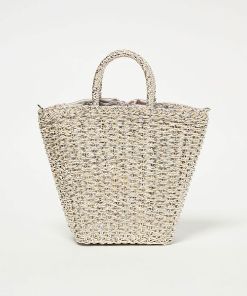 green label relaxing（グリーンレーベルリラクシング）の「2WAY メタリック ペーパーカゴバッグ（かごバッグ・レディース・ゴールド/ブラック/シルバー・FREE）」の17枚目の写真