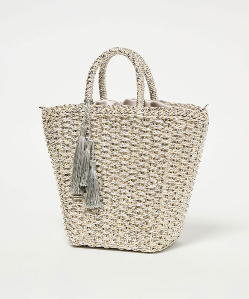 green label relaxing（グリーンレーベルリラクシング）の「2WAY メタリック ペーパーカゴバッグ（かごバッグ・レディース・ゴールド/ブラック/シルバー・FREE）」の18枚目の写真