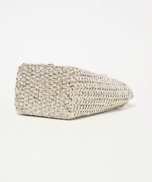 green label relaxing（グリーンレーベルリラクシング）の「2WAY メタリック ペーパーカゴバッグ（かごバッグ・レディース・ゴールド/ブラック/シルバー・FREE）」の20枚目の写真