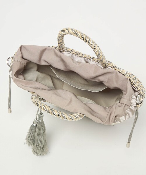 green label relaxing（グリーンレーベルリラクシング）の「2WAY メタリック ペーパーカゴバッグ（かごバッグ・レディース・ゴールド/ブラック/シルバー・FREE）」の21枚目の写真