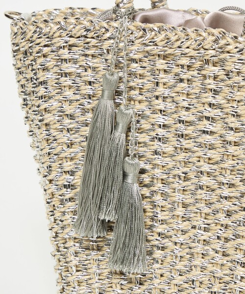 green label relaxing（グリーンレーベルリラクシング）の「2WAY メタリック ペーパーカゴバッグ（かごバッグ・レディース・ゴールド/ブラック/シルバー・FREE）」の22枚目の写真