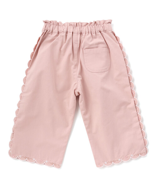 SLAP SLIP(スラップスリップ)の「スカラップ7分丈デニム&ツイルパンツ(90~130cm)(その他パンツ・キッズ・ピンク/ブルー・100cm/110cm/130cm/120cm/90cm)」の3枚目の写真