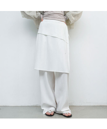LAYERED SET WRAP SKIRT PANTS (PT-5751)