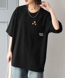 【Disney/ディズニー】アムンゼン ポケット付き ロゴ 半袖Tシャツ