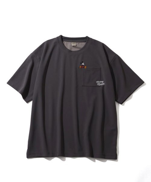 Disney(ディズニー)の「【Disney/ディズニー】アムンゼン ポケット付き ロゴ 半袖Tシャツ(Tシャツ/カットソー・メンズ・ブラック/ホワイト/チャコール/ダークブルー・M/L/LL)」の14枚目の写真
