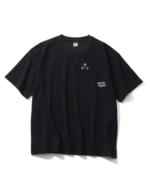 Disney(ディズニー)の「【Disney/ディズニー】アムンゼン ポケット付き ロゴ 半袖Tシャツ(Tシャツ/カットソー・メンズ・ブラック/ホワイト/チャコール/ダークブルー・M/L/LL)」の15枚目の写真